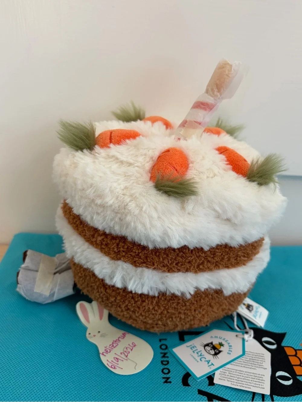 BNWT Jellycat Amusables Carrot Cake (OS)